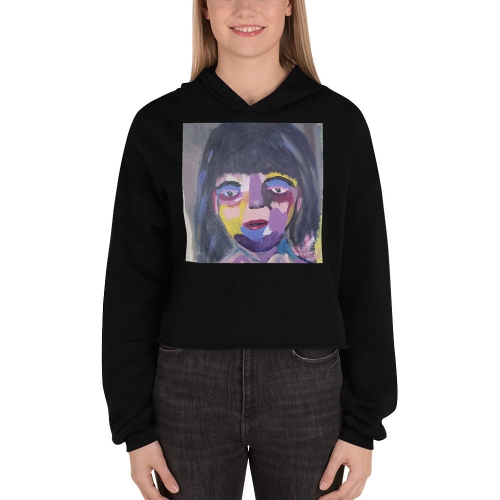Why ?Crop Hoodie